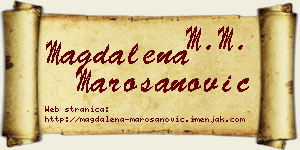 Magdalena Marošanović vizit kartica